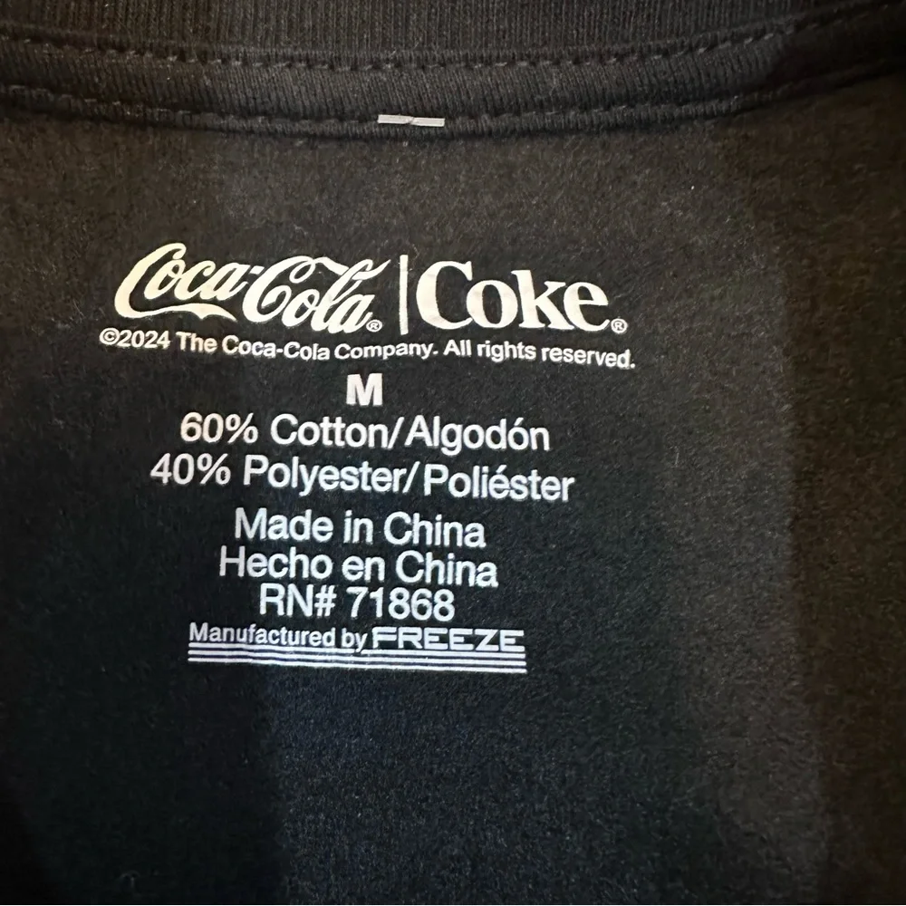 Crewneck Coca-Cola Santa‎ Sweatshirt – Black – Size M Freeze  2024 Edition